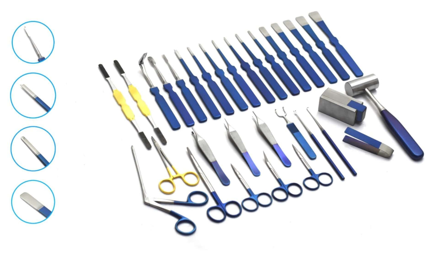 Blue Line Rhinoplasty Instruments Set - Surgical Instruments