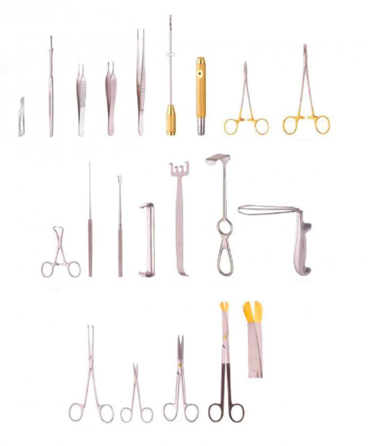 FACE AND FOREHEAD LIFT (SOLZ SET) - Surgical Instruments