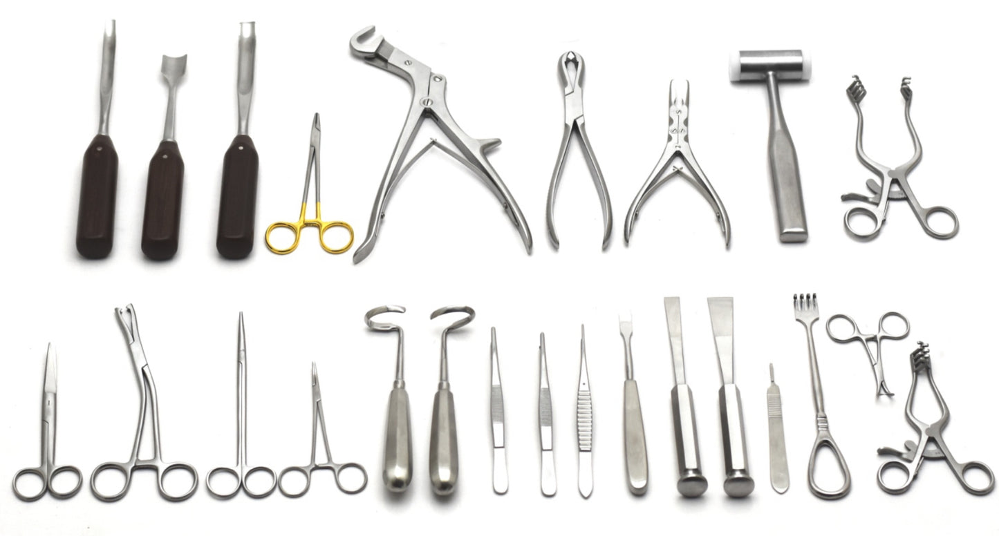 EXTRACTION OF BONE CHIPS FROM RIBS (WALTER SET) - Surgical Instruments