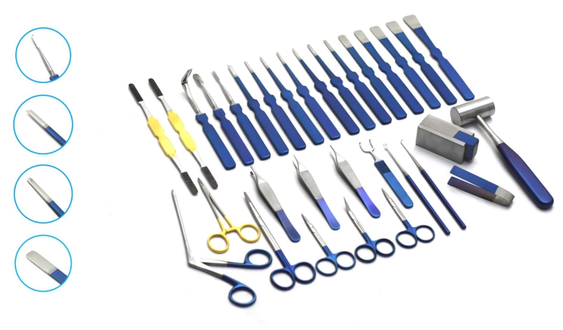 Blue Line Rhinoplasty Instruments Set - Surgical Instruments